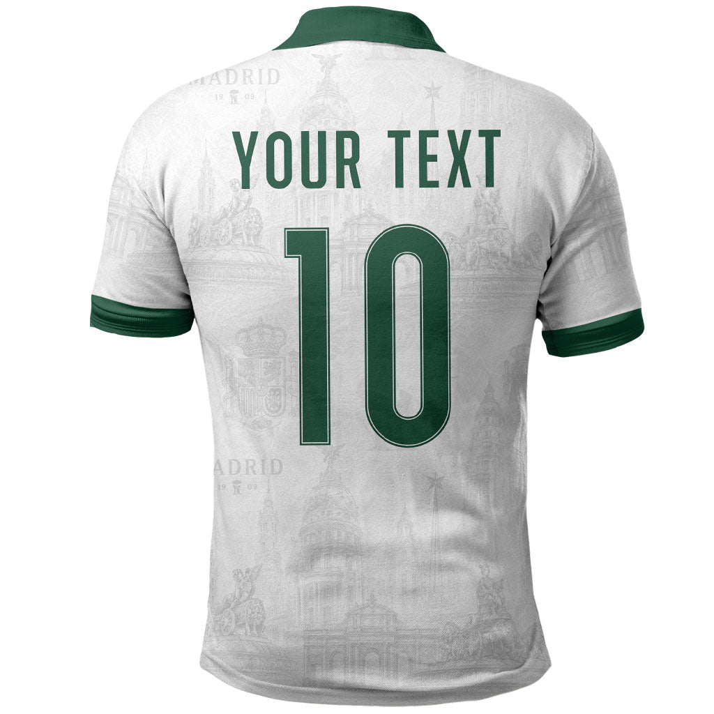 Custom Spain Football Polo Shirt Royal Madrid-Hala Espana