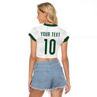Custom Spain Football Raglan Cropped T Shirt Royal Madrid-Hala Espana