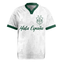 Custom Spain Football Rugby Jersey Royal Madrid-Hala Espana