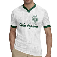 Custom Spain Football Rugby Jersey Royal Madrid-Hala Espana