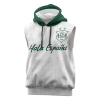 Custom Spain Football Sleeveless Hoodie Royal Madrid-Hala Espana