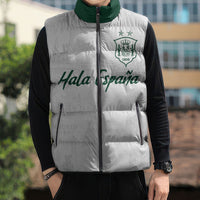 Custom Spain Football Sleeveless Puffer Jacket Royal Madrid-Hala Espana
