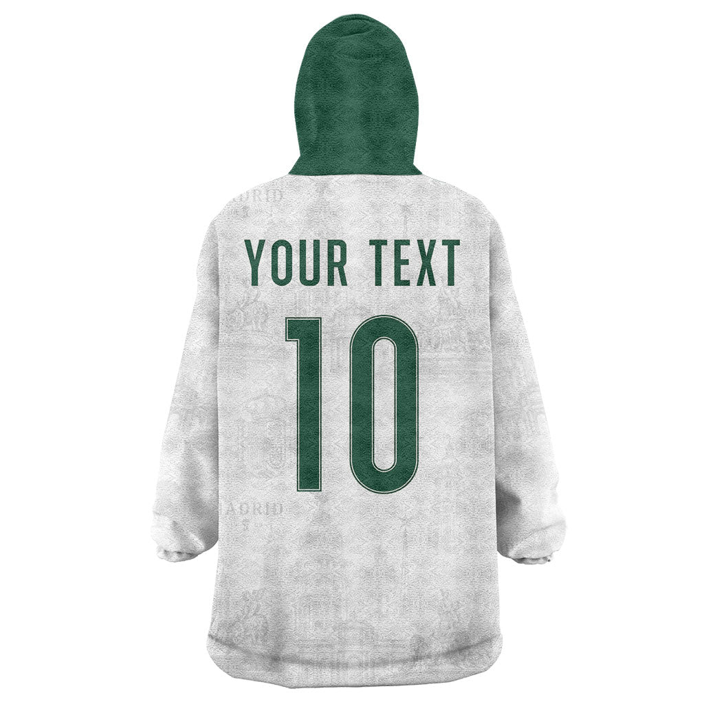 Custom Spain Football Wearable Blanket Hoodie Royal Madrid-Hala Espana