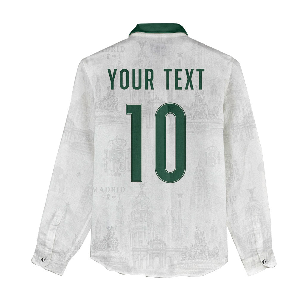 Custom Spain Football Women Casual Shirt Royal Madrid-Hala Espana