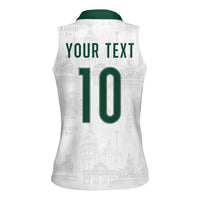 Custom Spain Football Women Sleeveless Polo Shirt Royal Madrid-Hala Espana