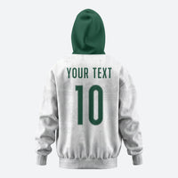 Custom Spain Football Zip Hoodie Royal Madrid-Hala Espana