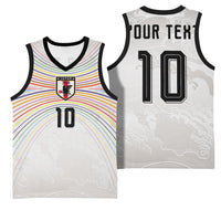 Custom Japan Football Basketball Jersey Traditional Japanese Waves Rainbow Sashiko Effect