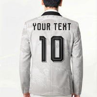 Custom Japan Football Blazer Traditional Japanese Waves Rainbow Sashiko Effect