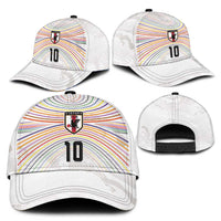 Custom Japan Football Classic Cap Traditional Japanese Waves Rainbow Sashiko Effect