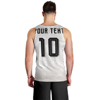 Custom Japan Football Men Tank Top Traditional Japanese Waves Rainbow Sashiko Effect