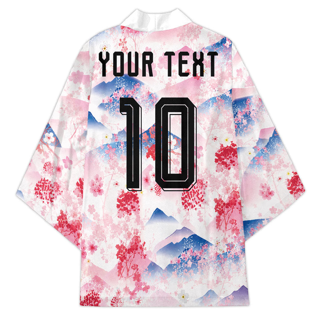 Custom Japan Football Kimono Cherry Blossom Mount Fuji Asian Dragon Graphic