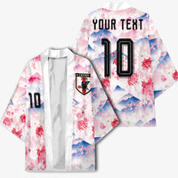 Custom Japan Football Kimono Cherry Blossom Mount Fuji Asian Dragon Graphic