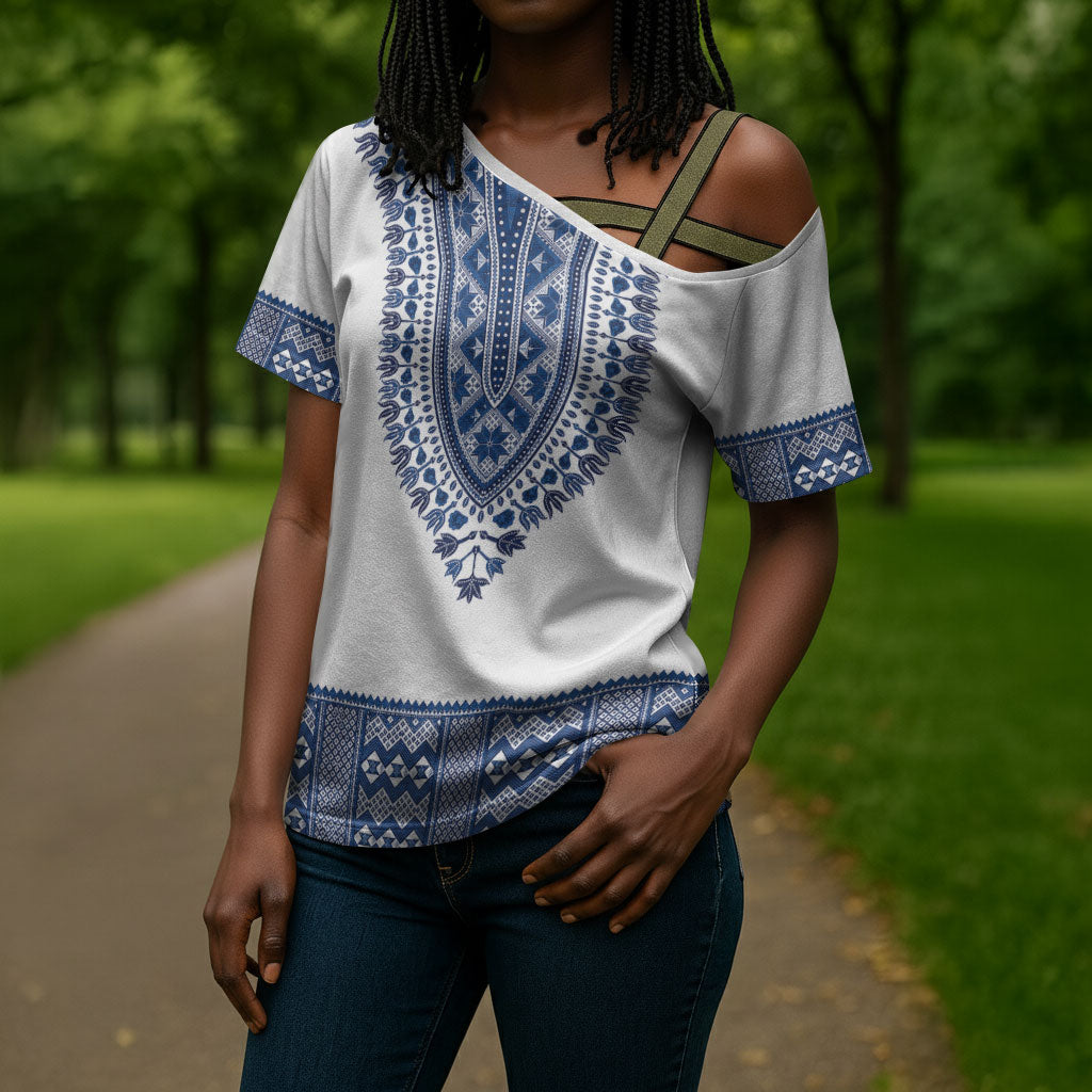 Cape Verde Cross Shoulder Shirt Pano di Terra Dashiki Style