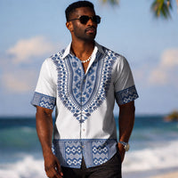 Cape Verde Hawaiian Shirt Pano di Terra Dashiki Style