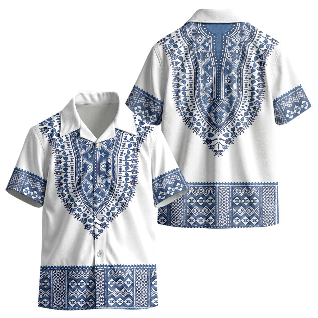 Cape Verde Kid Hawaiian Shirt Pano di Terra Dashiki Style