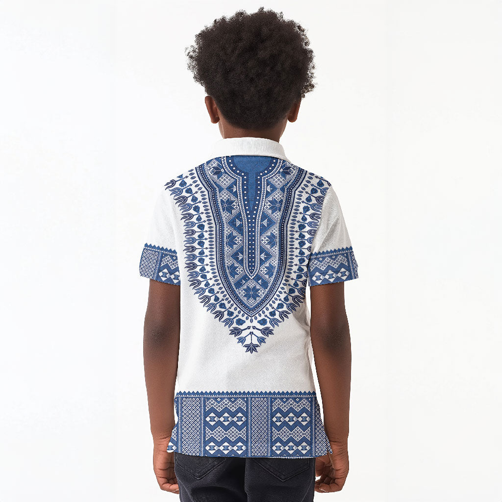 Cape Verde Kid Polo Shirt Pano di Terra Dashiki Style