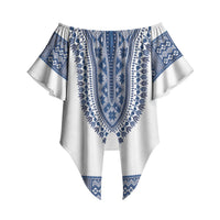 Cape Verde Off Shoulder Wrap Waist Top Pano di Terra Dashiki Style