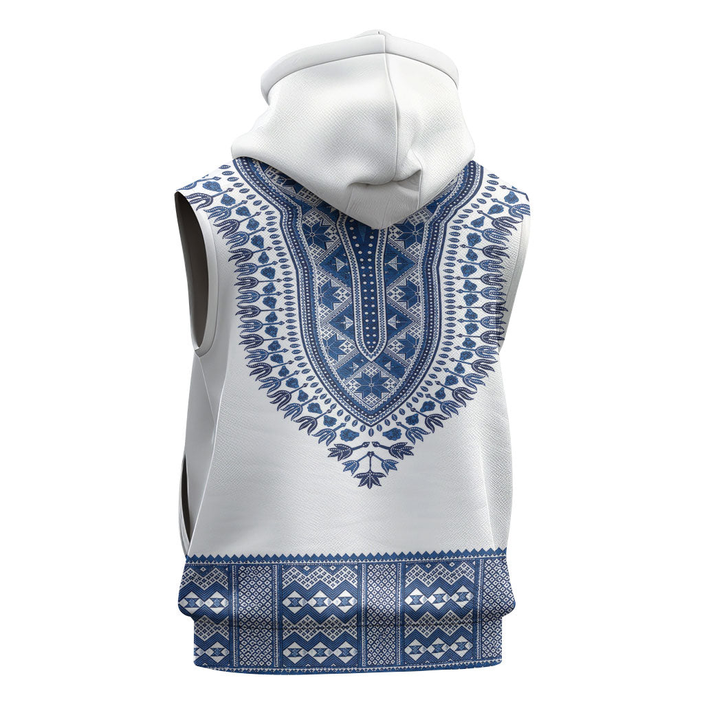Cape Verde Sleeveless Hoodie Pano di Terra Dashiki Style