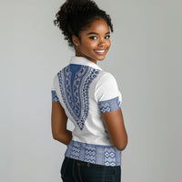 Cape Verde Women Polo Shirt Pano di Terra Dashiki Style