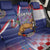 Personalised Croatia Independence Day Back Car Seat Cover Sretan Dan nezavisnosti With Kuna Zlatica and Perunika - Wonder Print Shop