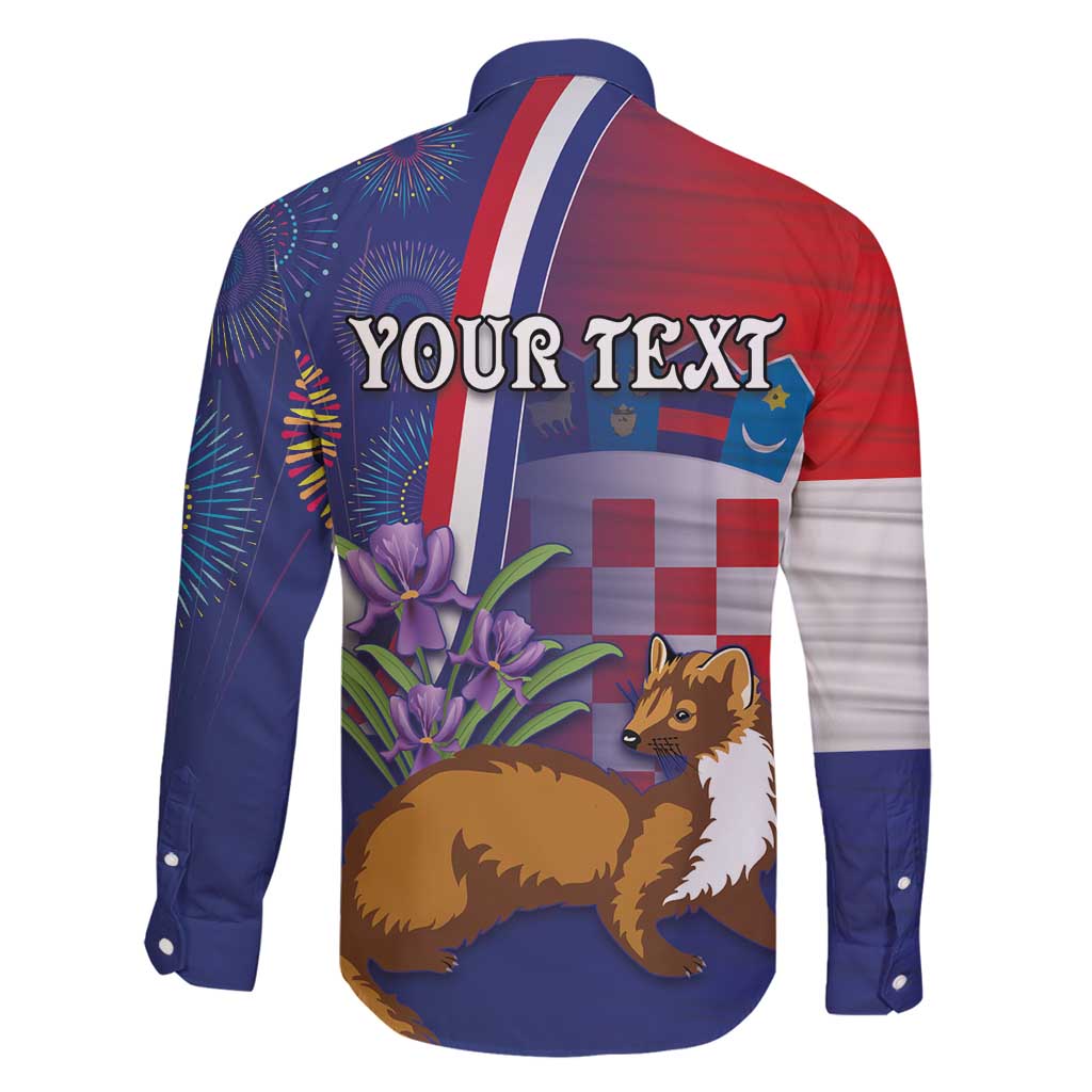 Personalised Croatia Independence Day Family Matching Mermaid Dress and Hawaiian Shirt Sretan Dan nezavisnosti With Kuna Zlatica and Perunika - Wonder Print Shop