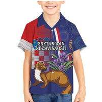 Personalised Croatia Independence Day Family Matching Mermaid Dress and Hawaiian Shirt Sretan Dan nezavisnosti With Kuna Zlatica and Perunika - Wonder Print Shop
