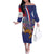 Personalised Croatia Independence Day Family Matching Off The Shoulder Long Sleeve Dress and Hawaiian Shirt Sretan Dan nezavisnosti With Kuna Zlatica and Perunika - Wonder Print Shop