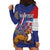 Personalised Croatia Independence Day Hoodie Dress Sretan Dan nezavisnosti With Kuna Zlatica and Perunika - Wonder Print Shop