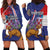 Personalised Croatia Independence Day Hoodie Dress Sretan Dan nezavisnosti With Kuna Zlatica and Perunika - Wonder Print Shop