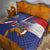 Personalised Croatia Independence Day Quilt Sretan Dan nezavisnosti With Kuna Zlatica and Perunika - Wonder Print Shop