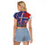Personalised Croatia Independence Day Raglan Cropped T Shirt Sretan Dan nezavisnosti With Kuna Zlatica and Perunika - Wonder Print Shop