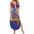 Personalised Croatia Independence Day Summer Maxi Dress Sretan Dan nezavisnosti With Kuna Zlatica and Perunika - Wonder Print Shop