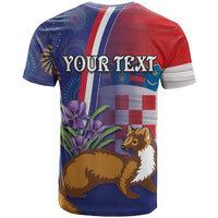 Personalised Croatia Independence Day T Shirt Sretan Dan nezavisnosti With Kuna Zlatica and Perunika - Wonder Print Shop