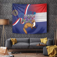 Personalised Croatia Independence Day Tapestry Sretan Dan nezavisnosti With Kuna Zlatica and Perunika - Wonder Print Shop