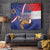 Personalised Croatia Independence Day Tapestry Sretan Dan nezavisnosti With Kuna Zlatica and Perunika - Wonder Print Shop