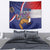 Personalised Croatia Independence Day Tapestry Sretan Dan nezavisnosti With Kuna Zlatica and Perunika - Wonder Print Shop