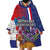 Personalised Croatia Independence Day Wearable Blanket Hoodie Sretan Dan nezavisnosti With Kuna Zlatica and Perunika - Wonder Print Shop