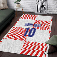 Custom Croatia Football Champion 2024 Area Rug - Wonder Print Shop