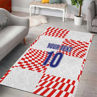 Custom Croatia Football Champion 2024 Area Rug - Wonder Print Shop