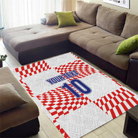 Custom Croatia Football Champion 2024 Area Rug - Wonder Print Shop