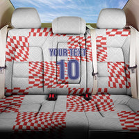 Custom Croatia Football Champion 2024 Back Car Seat Cover - Wonder Print Shop
