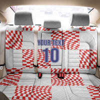 Custom Croatia Football Champion 2024 Back Car Seat Cover - Wonder Print Shop