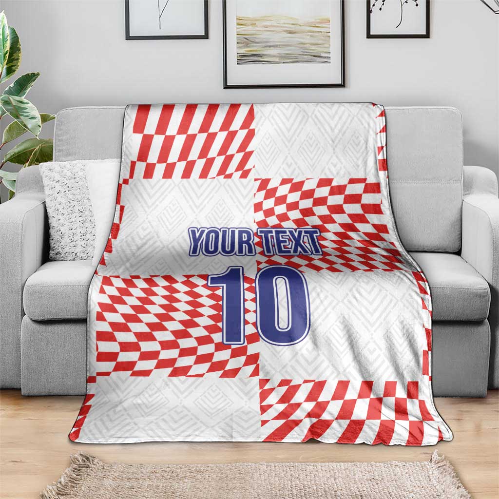 Custom Croatia Football Champion 2024 Blanket