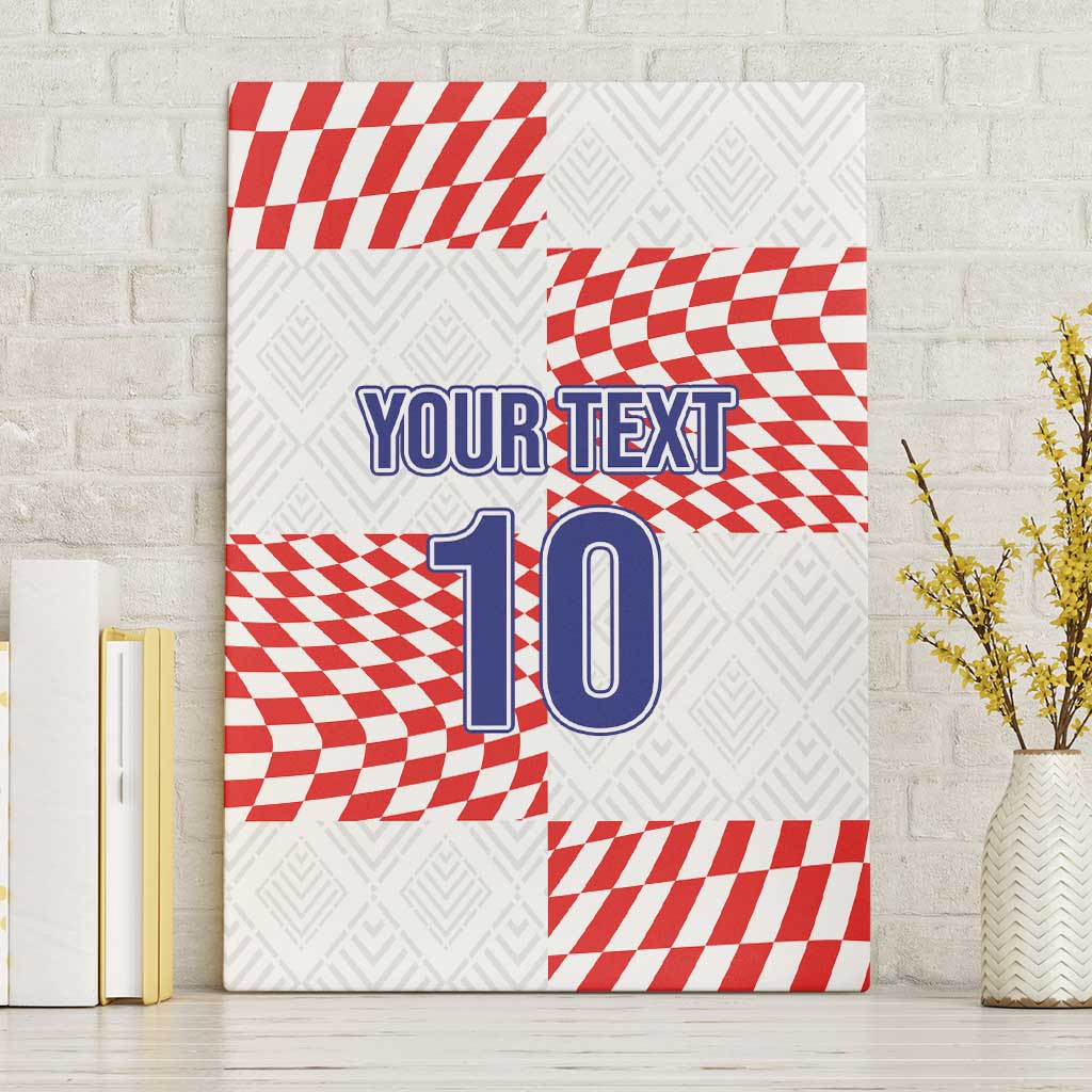 Custom Croatia Football Champion 2024 Canvas Wall Art - Wonder Print Shop