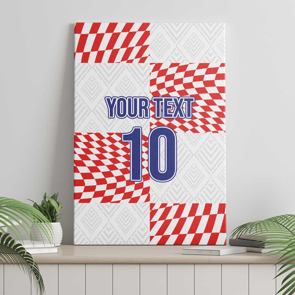 Custom Croatia Football Champion 2024 Canvas Wall Art - Wonder Print Shop