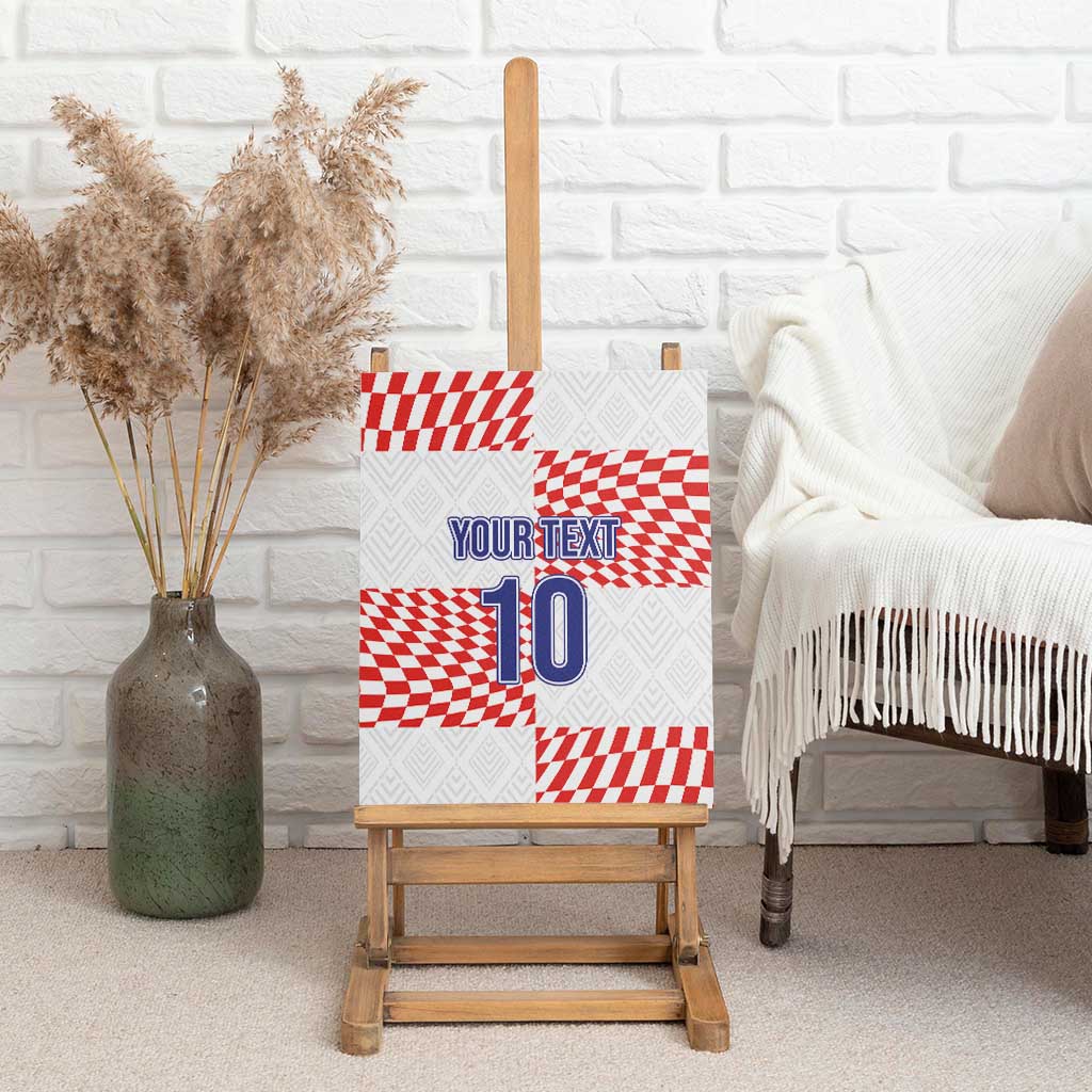 Custom Croatia Football Champion 2024 Canvas Wall Art - Wonder Print Shop