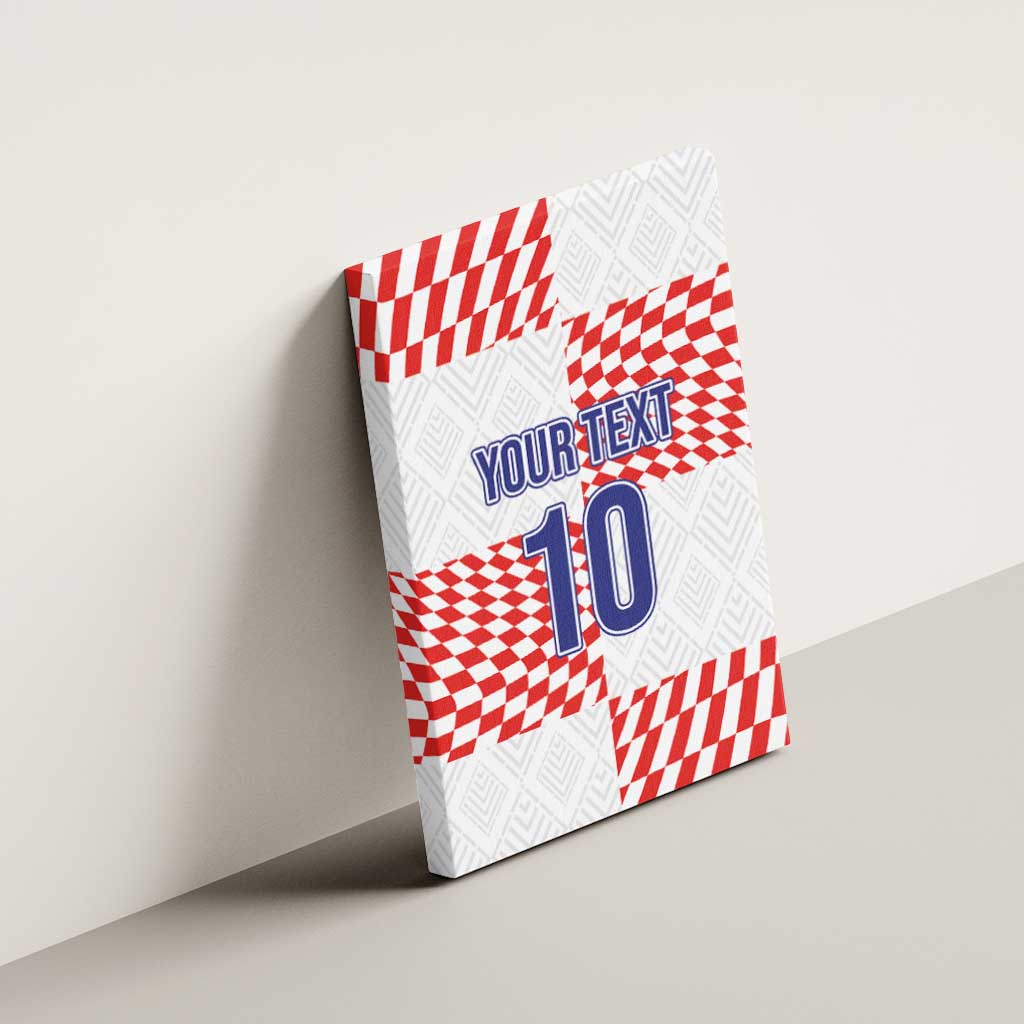 Custom Croatia Football Champion 2024 Canvas Wall Art - Wonder Print Shop