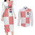 Custom Croatia Football Champion 2024 Couples Matching Long Sleeve Bodycon Dress and Long Sleeve Button Shirt - Wonder Print Shop