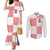 Custom Croatia Football Champion 2024 Couples Matching Mermaid Dress and Long Sleeve Button Shirt