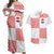 Custom Croatia Football Champion 2024 Couples Matching Off Shoulder Maxi Dress and Hawaiian Shirt - Wonder Print Shop